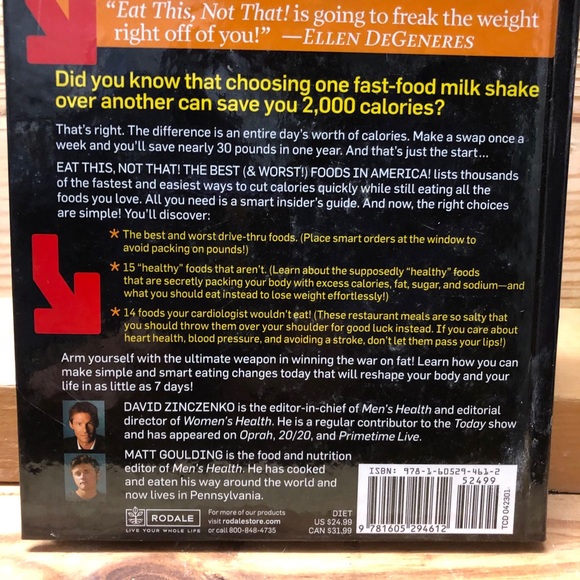 Eat This Not That Book Paperback - Picture 2 of 2